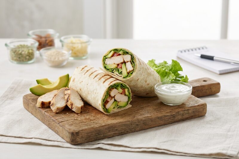 Ile kalorii ma wrap z kurczakiem?